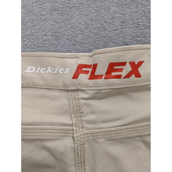 Dickies Pants Mens 46x32 Khaki Flex Regular Fit Straight Leg Active Waist Work - Picture 15 of 16